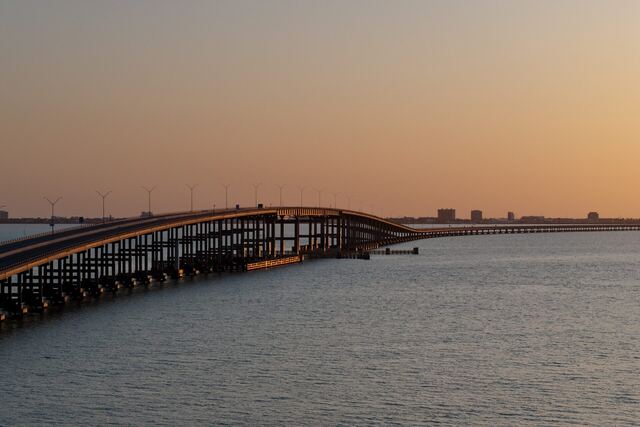 Heated pool and hot tub deck at Athena Ares Seaside Estate, South Padre Island